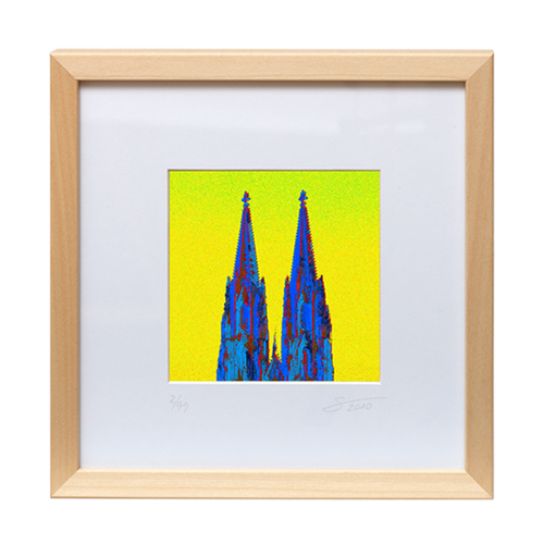 1er Grafik 619  blau-gelb